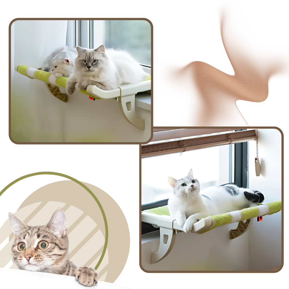 Verktøyfri Katteseng og Vindu-Sittepinne - Ozerty