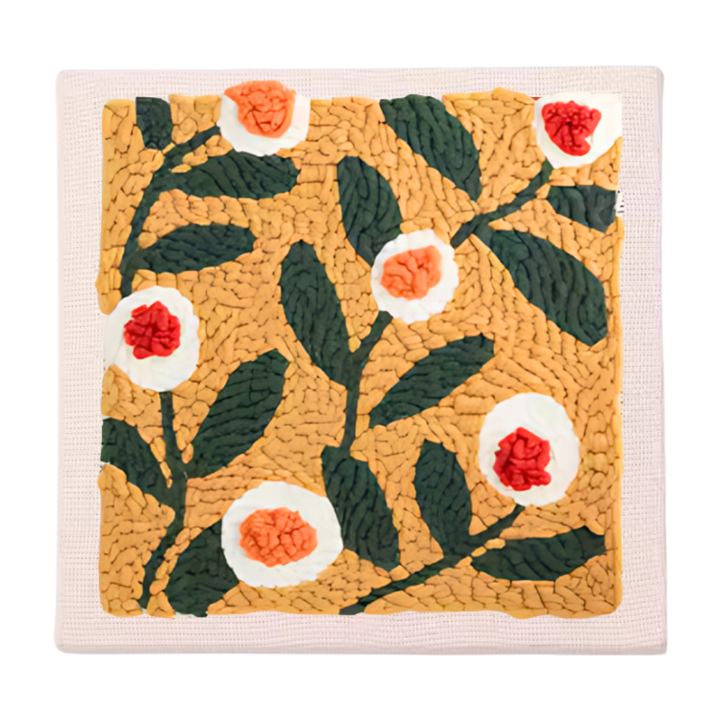 Beroligende Stansesømnålesett -Blomstersett - Ozerty