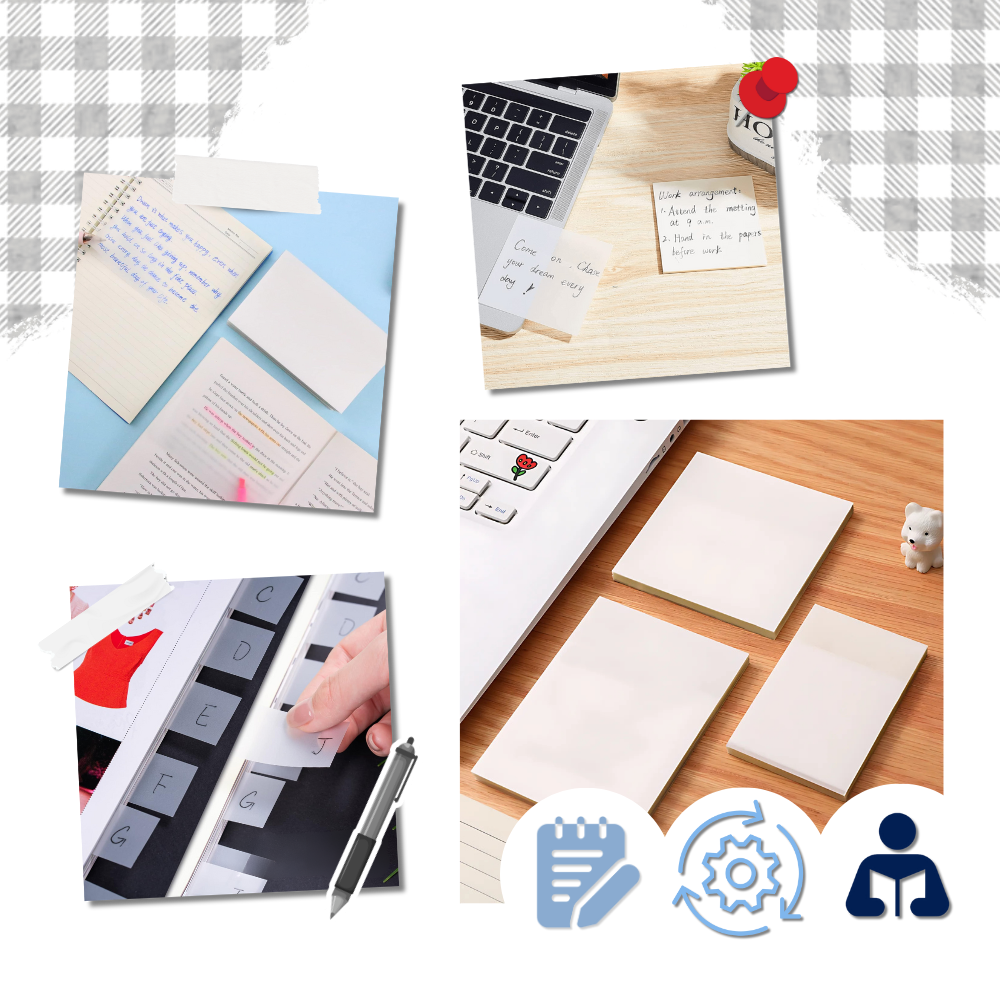 Gjennomsiktige og Vanntette Klistrelapper - Ozerty