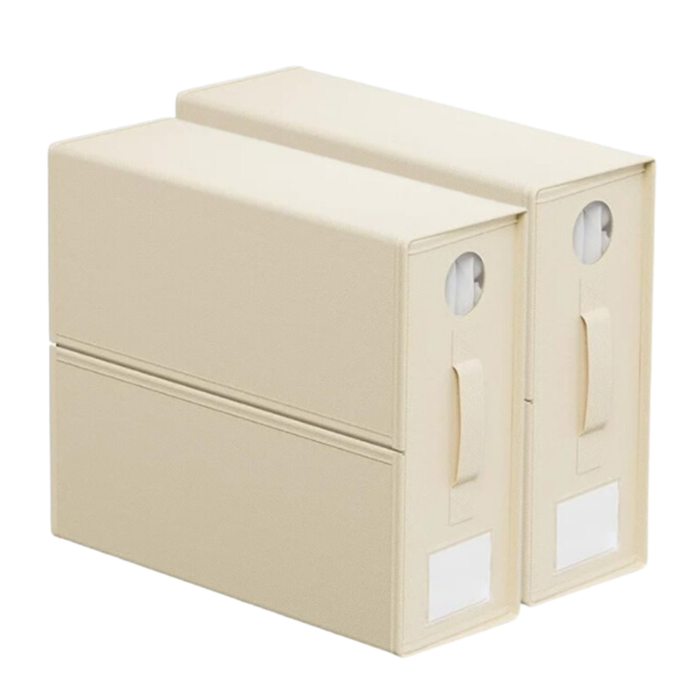 Gjennomsiktig Vindusark Kube-Organisator -Beige - Ozerty