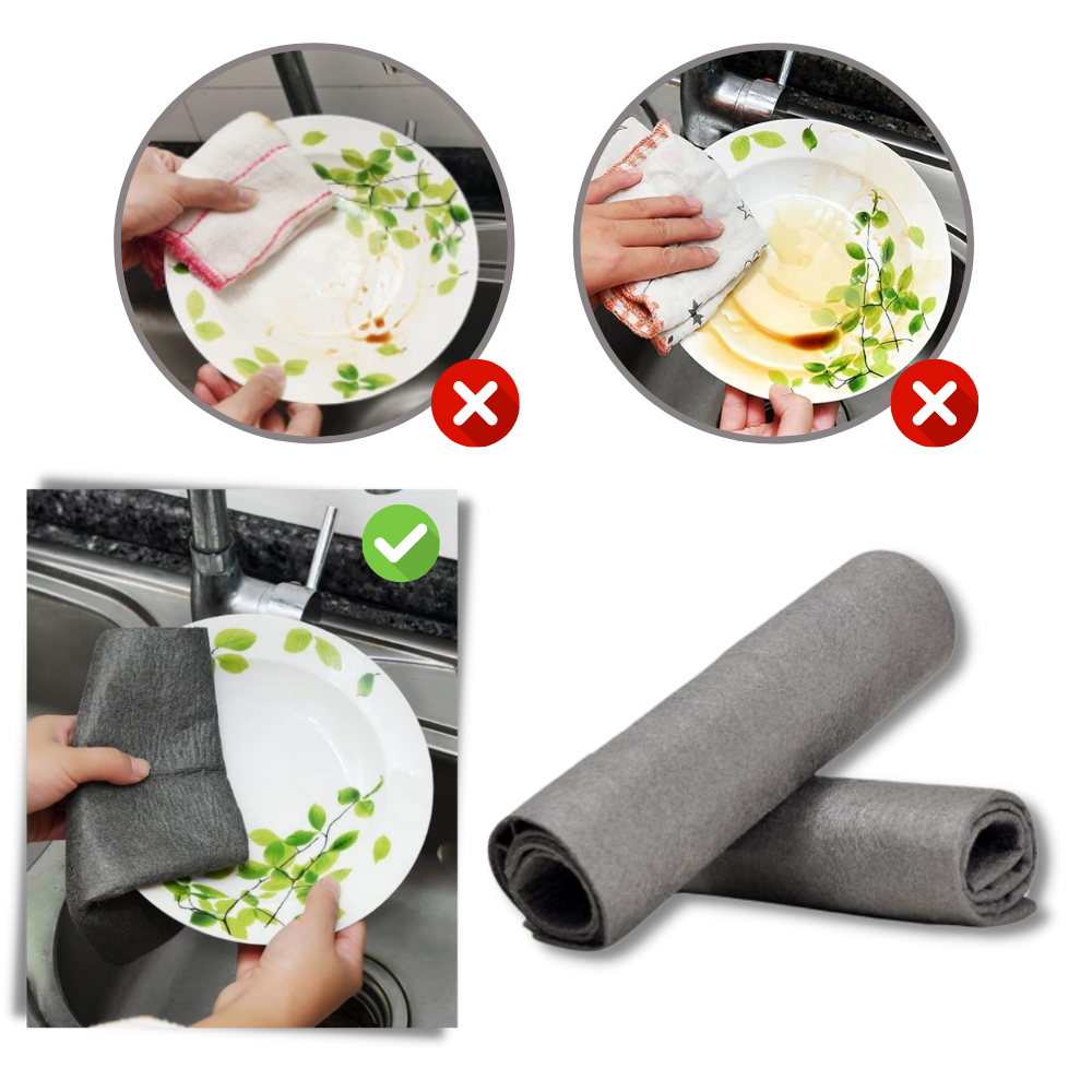 Ultraabsorberende, fortykket rengjøringsklut av mikrofiber
- Ozerty