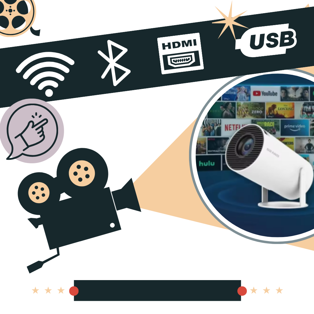 Ultra HD magisk skjermprojektor - Ozerty