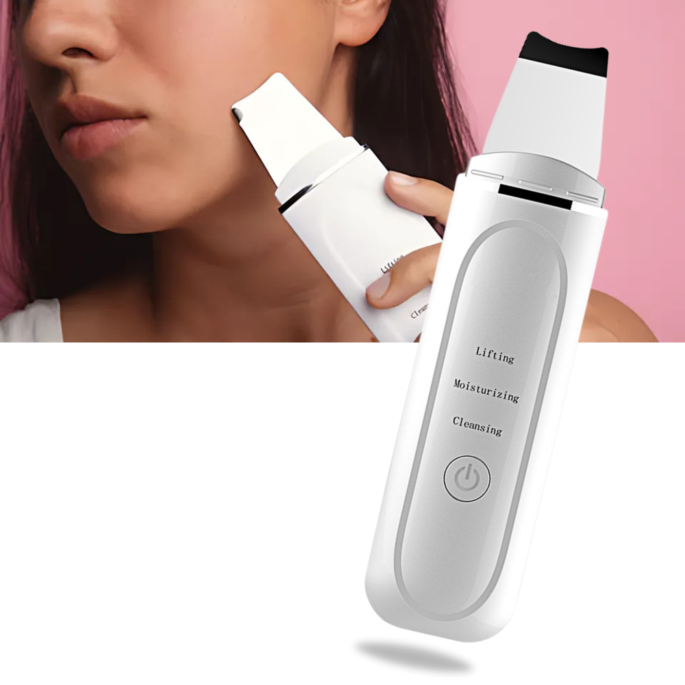 Ultrasonisk dyprensende ansiktsskrubber - Ozerty