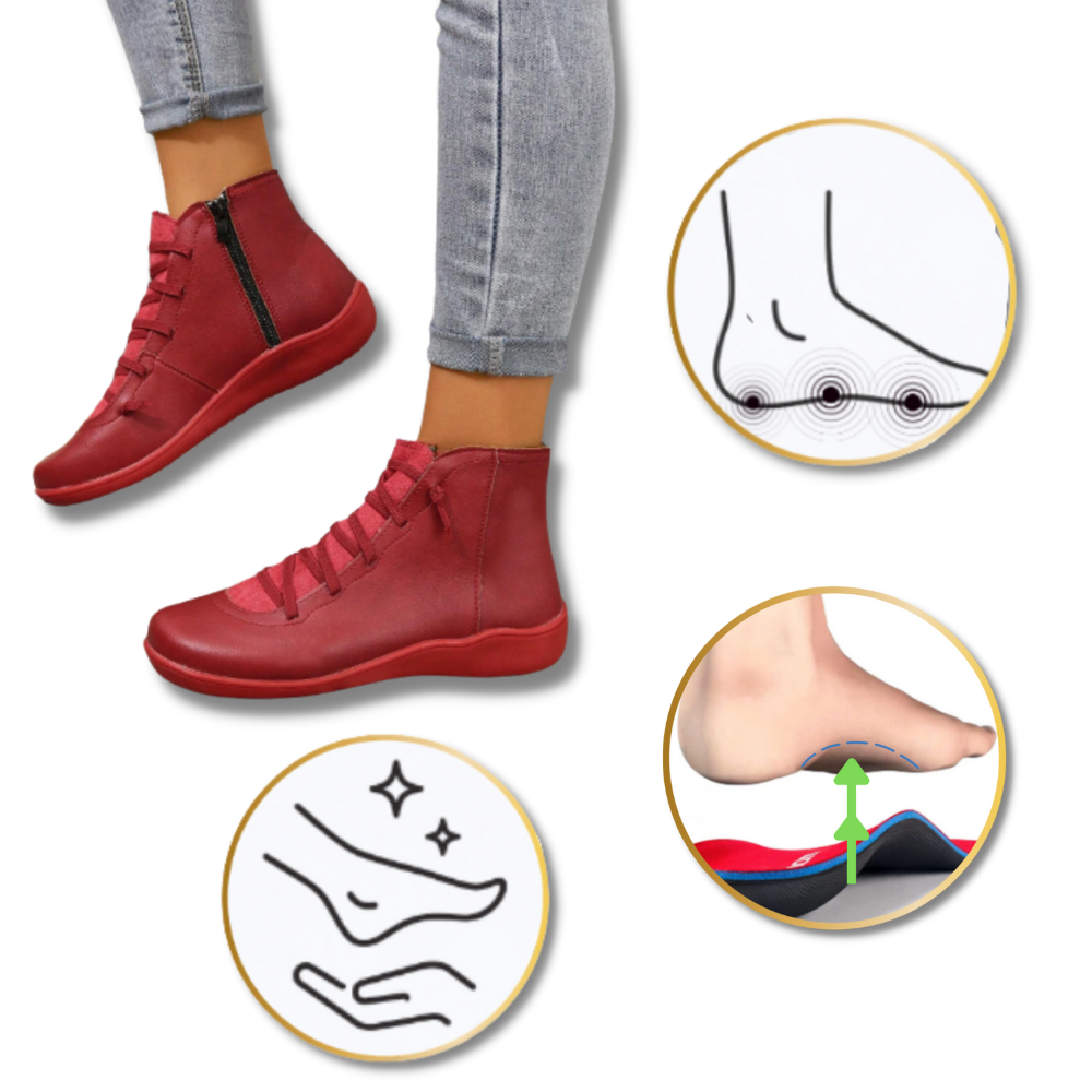 Trendy unisex-støvler med fotbuestøtte - Ozerty