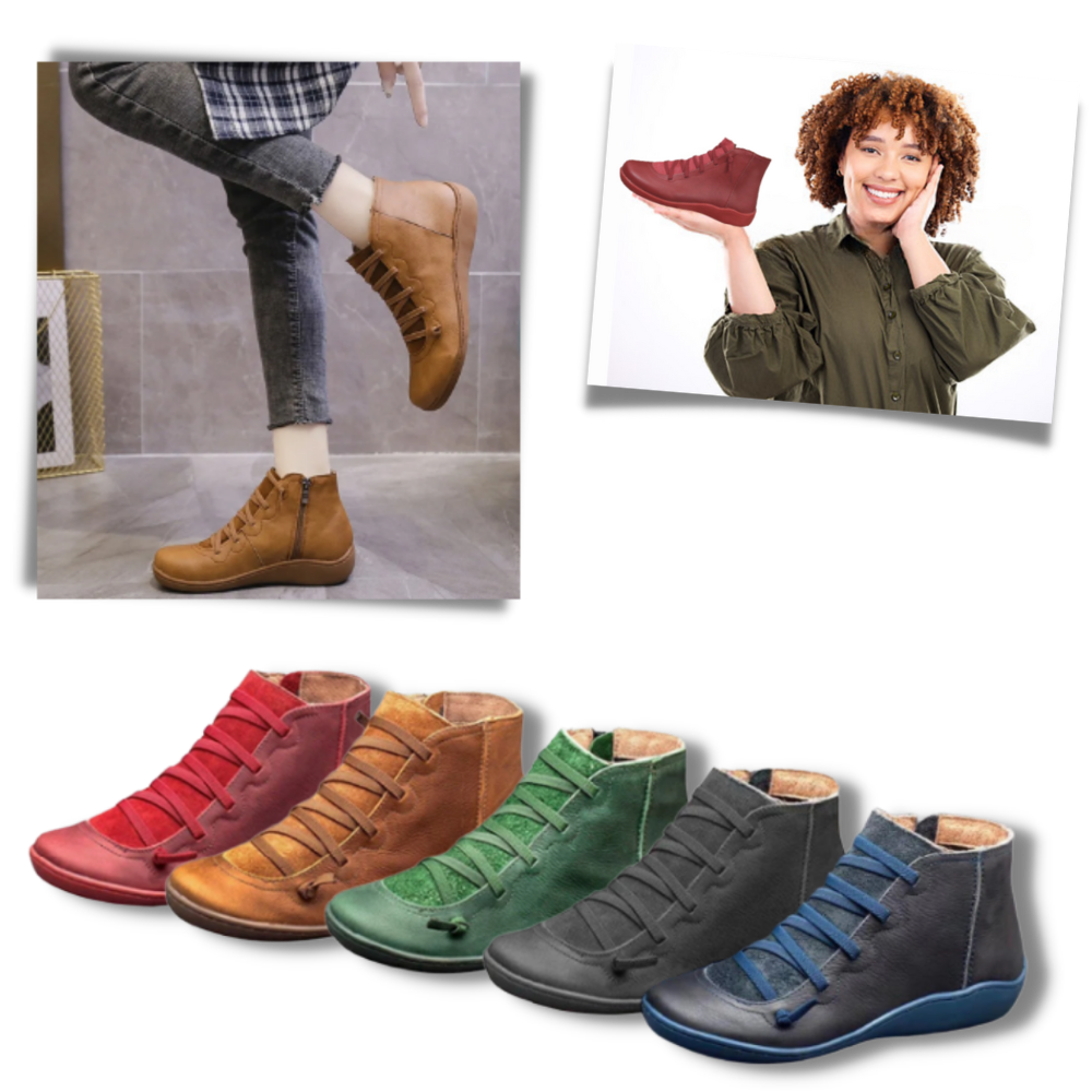 Trendy unisex-støvler med fotbuestøtte - Ozerty