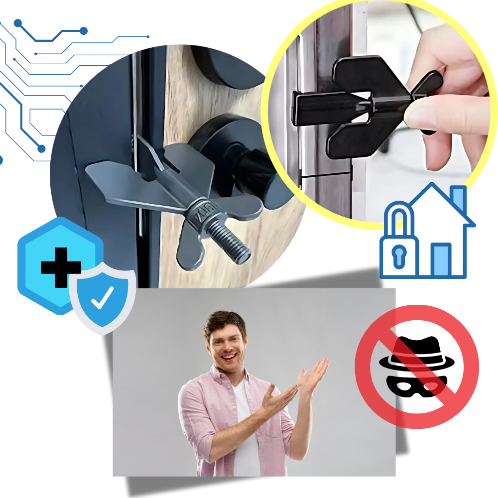 Universal Reisedørlås Uten Behov for Boring - Ozerty