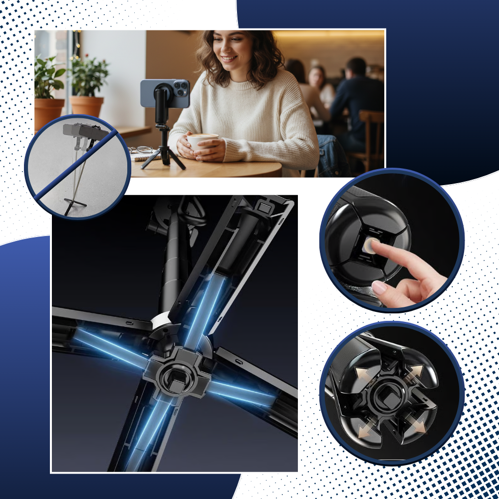 Magnetisk Tripod Med Urokkelig Bekvemmelighet - Ozerty