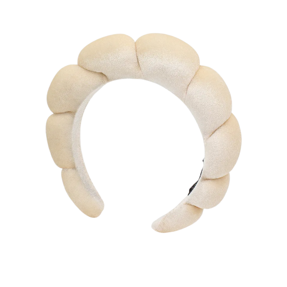 Fløyelshårbånd For Hudpleie -Champagne - Ozerty