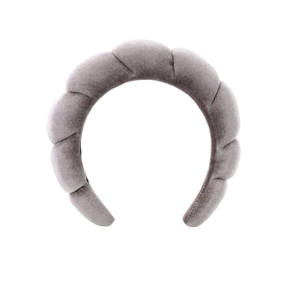 Fløyelshårbånd For Hudpleie -Grå - Ozerty