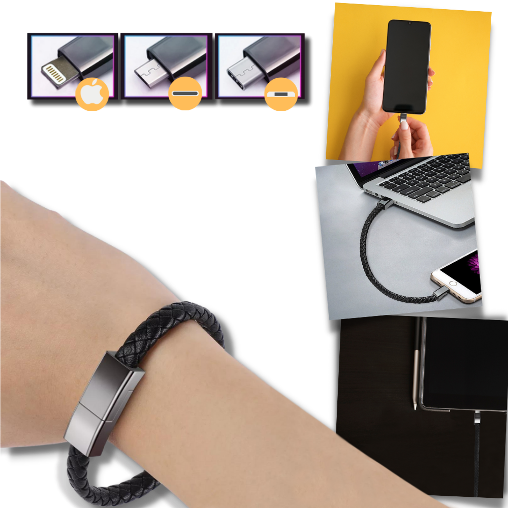 Allsidig armbånd USB ladekabel  - Ozerty