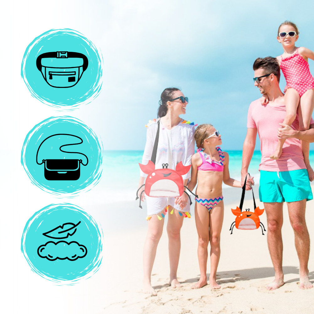 Vanntett krabbe strandveske for barn
- Ozerty