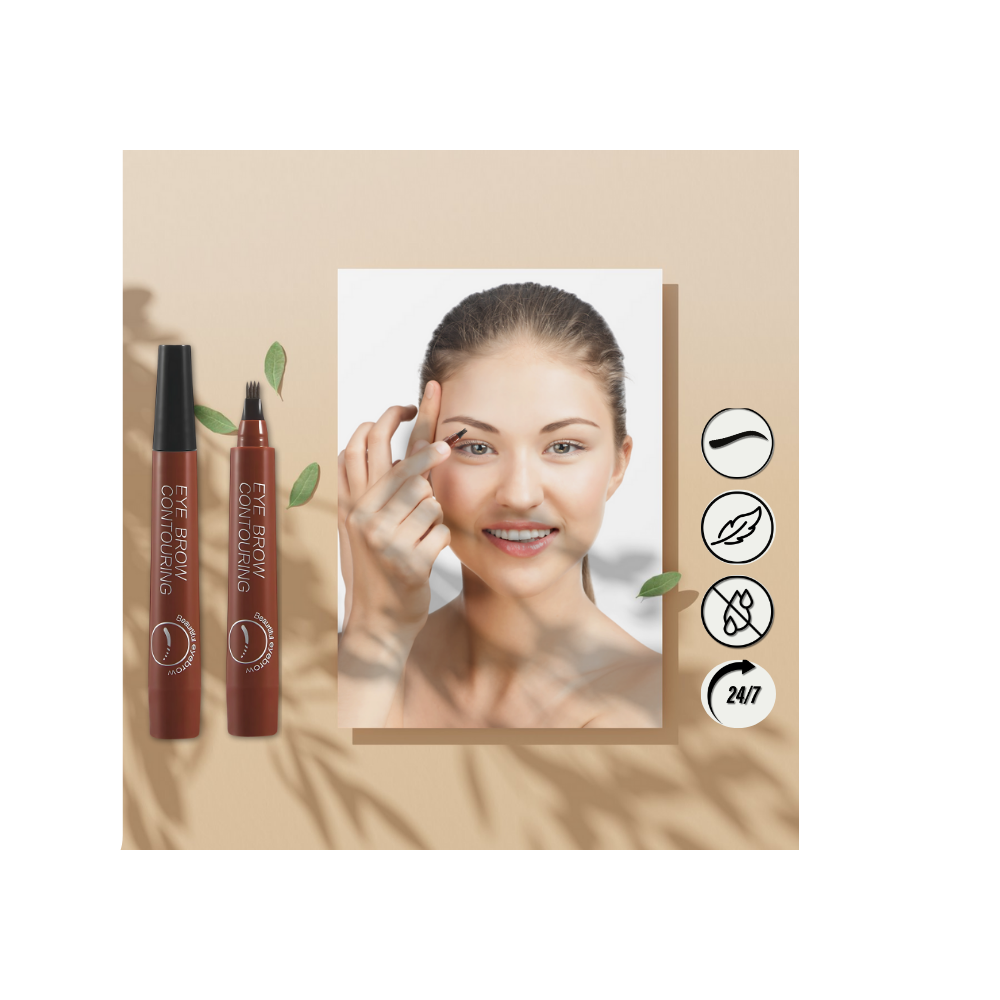 Vannfast Øyenbrynspenn Med Flytende Formel - Ozerty
