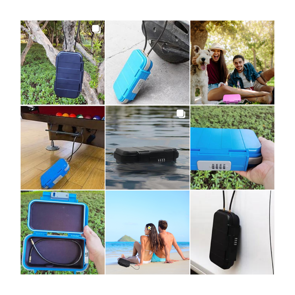 Vanntett, liten, låsbar oppbevaringsboks - Ozerty