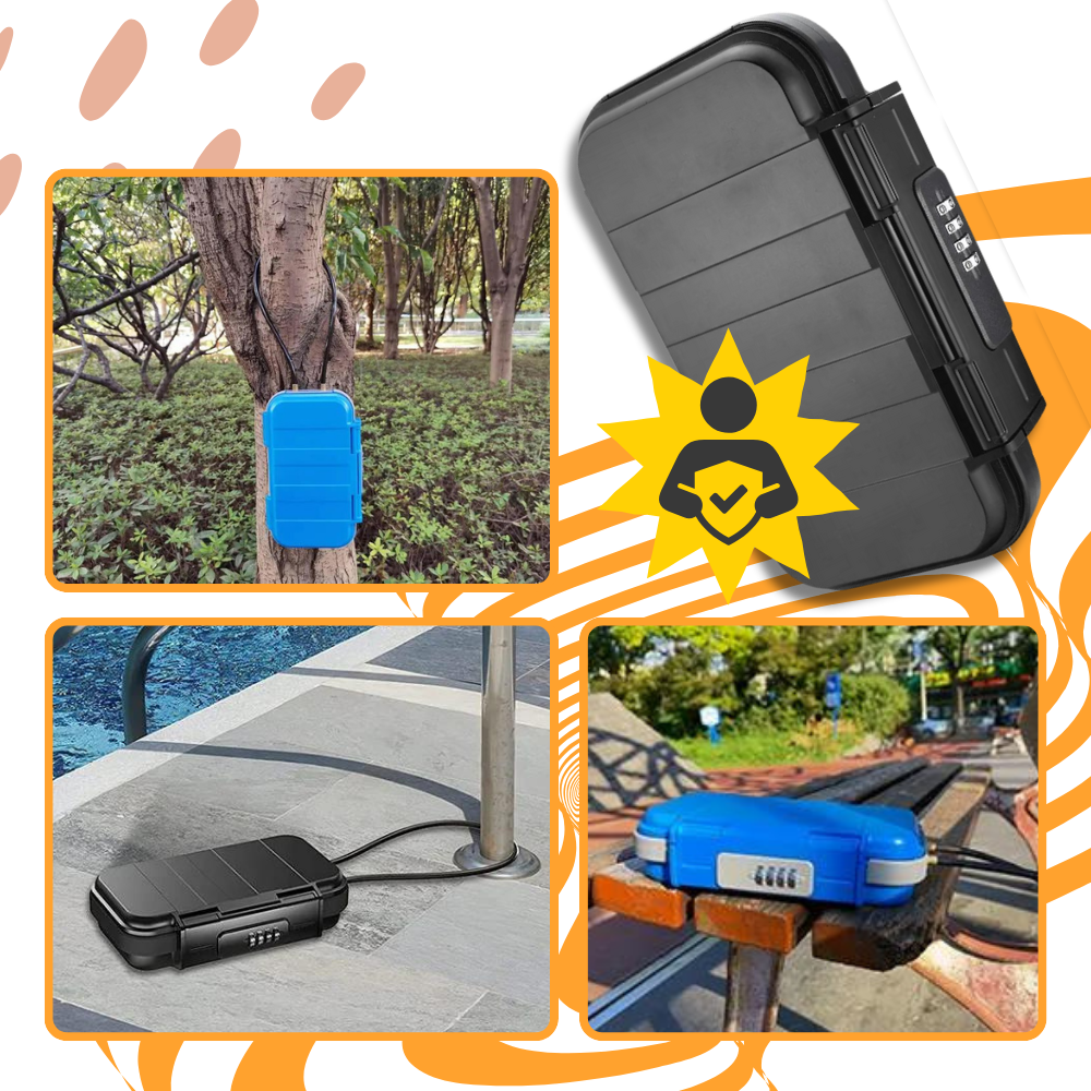 Vanntett, liten, låsbar oppbevaringsboks - Ozerty