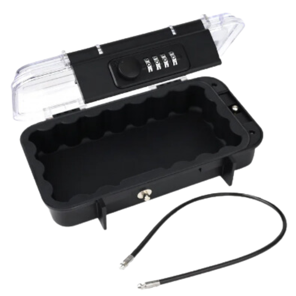 Vanntett, liten, låsbar oppbevaringsboks -Gjennomsiktig - Ozerty