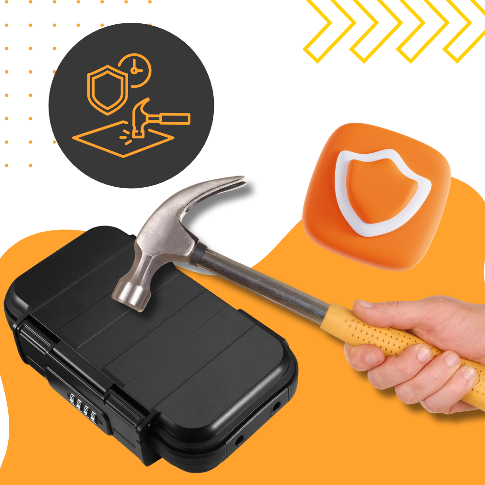 Vanntett, liten, låsbar oppbevaringsboks - Ozerty