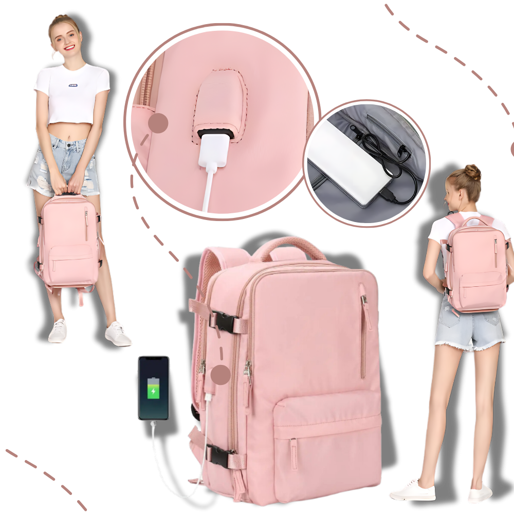 Vanntett reise-ryggsekk med USB
 - Ozerty