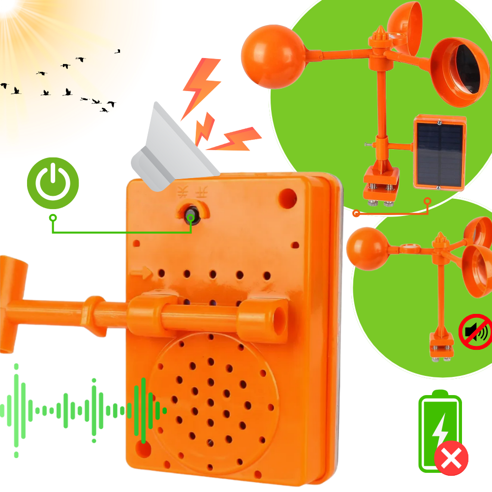 Fugleavskrekker med Vindreflektor - Ozerty