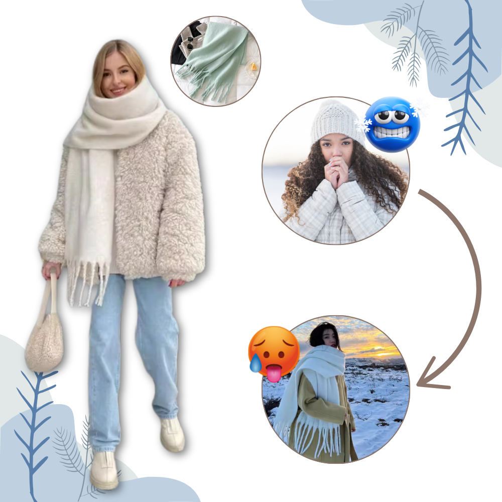 Koselig Eleganse-Skjerf til Dame - Ozerty