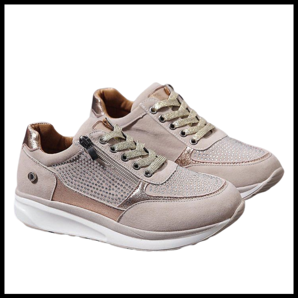 Sneakers med kiledesign og strass
- Ozerty