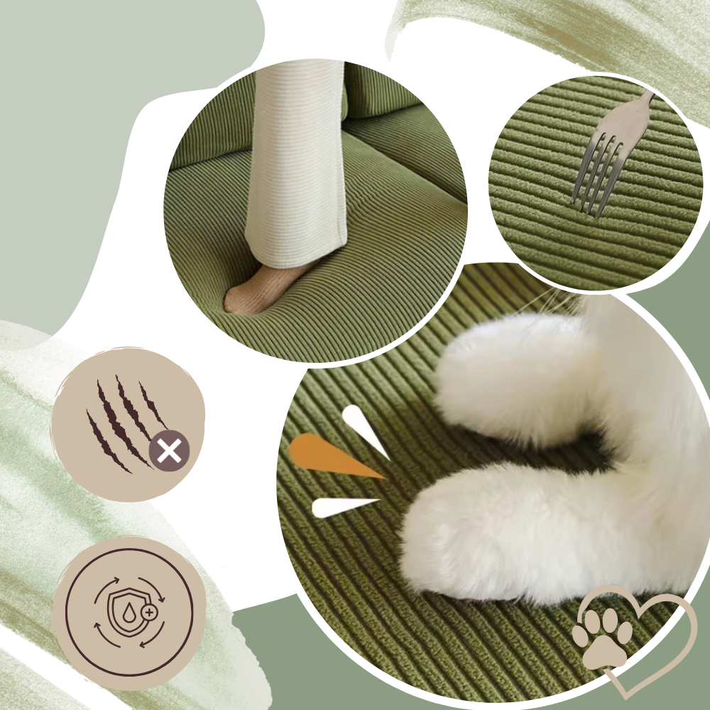 Rynkefrie Corduroy Sofatrekk - Ozerty