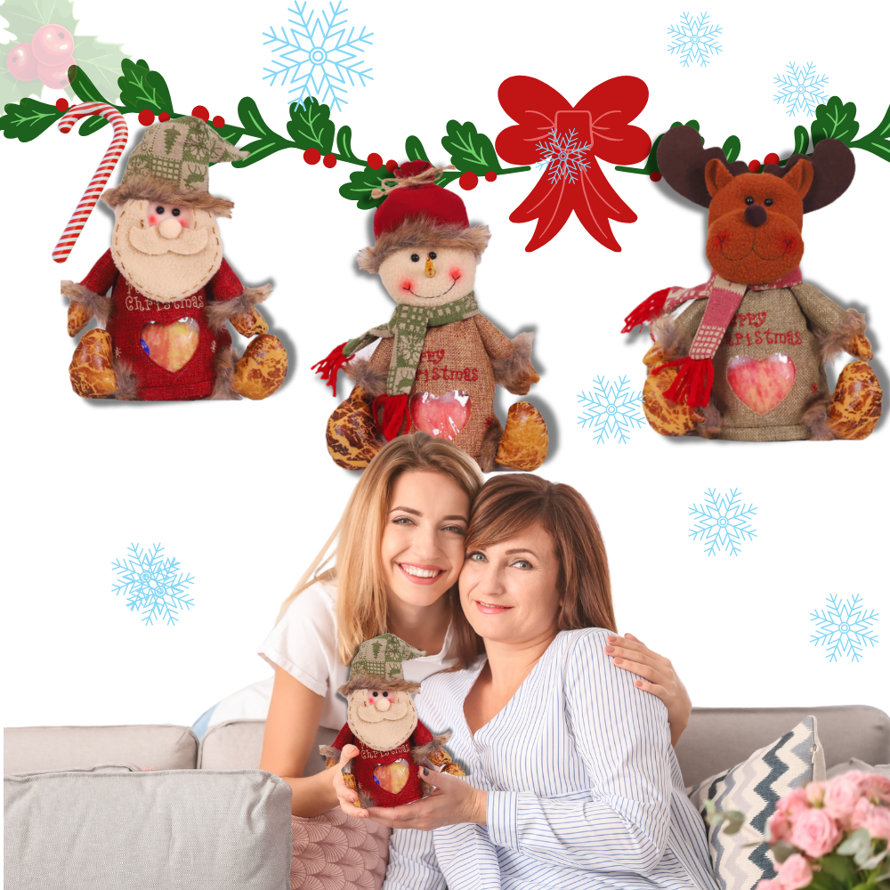 Gjenbrukbar Julegavepose med Glidelås - Ozerty