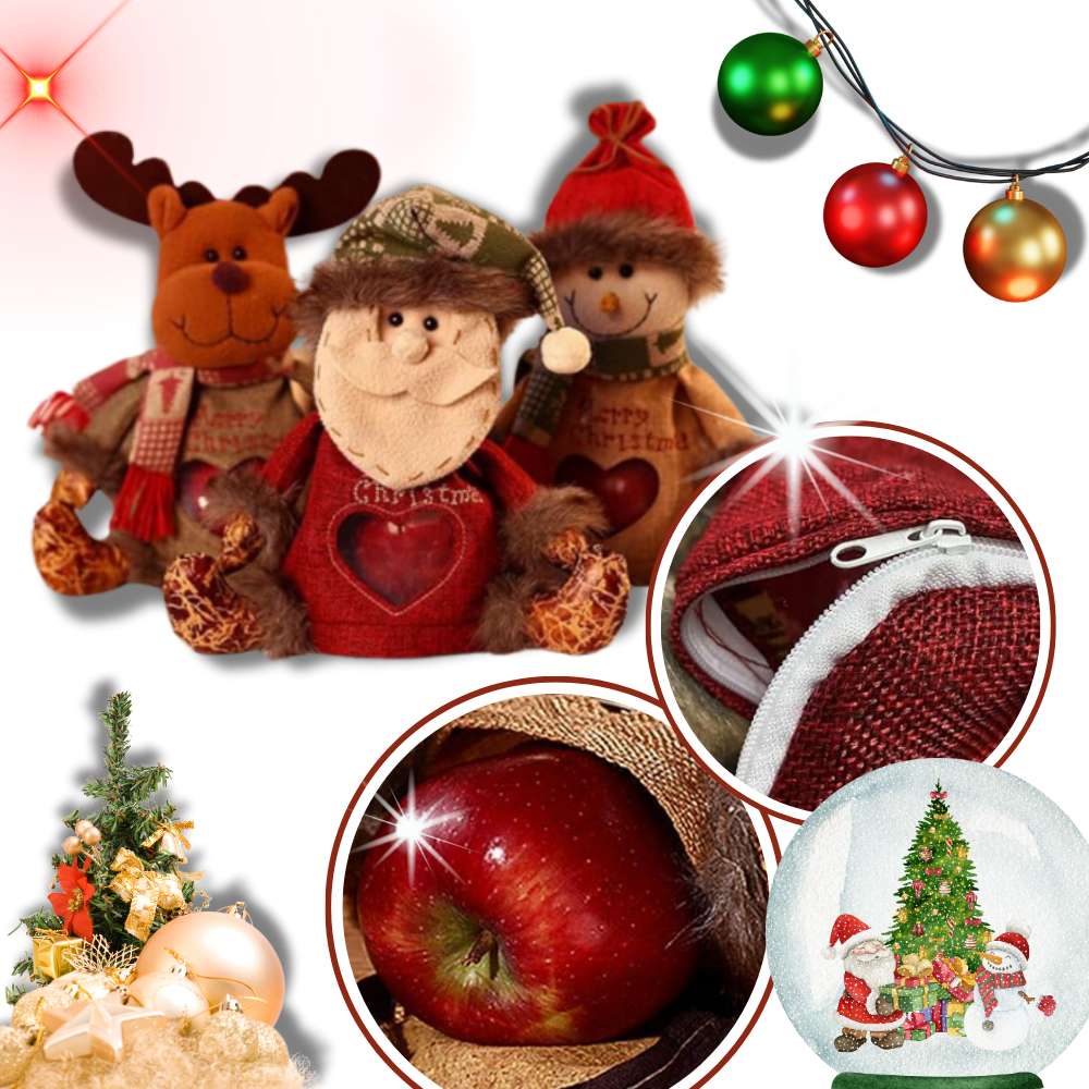 Gjenbrukbar Julegavepose med Glidelås - Ozerty