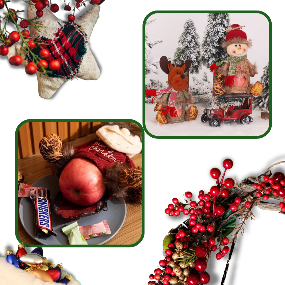 Gjenbrukbar Julegavepose med Glidelås - Ozerty