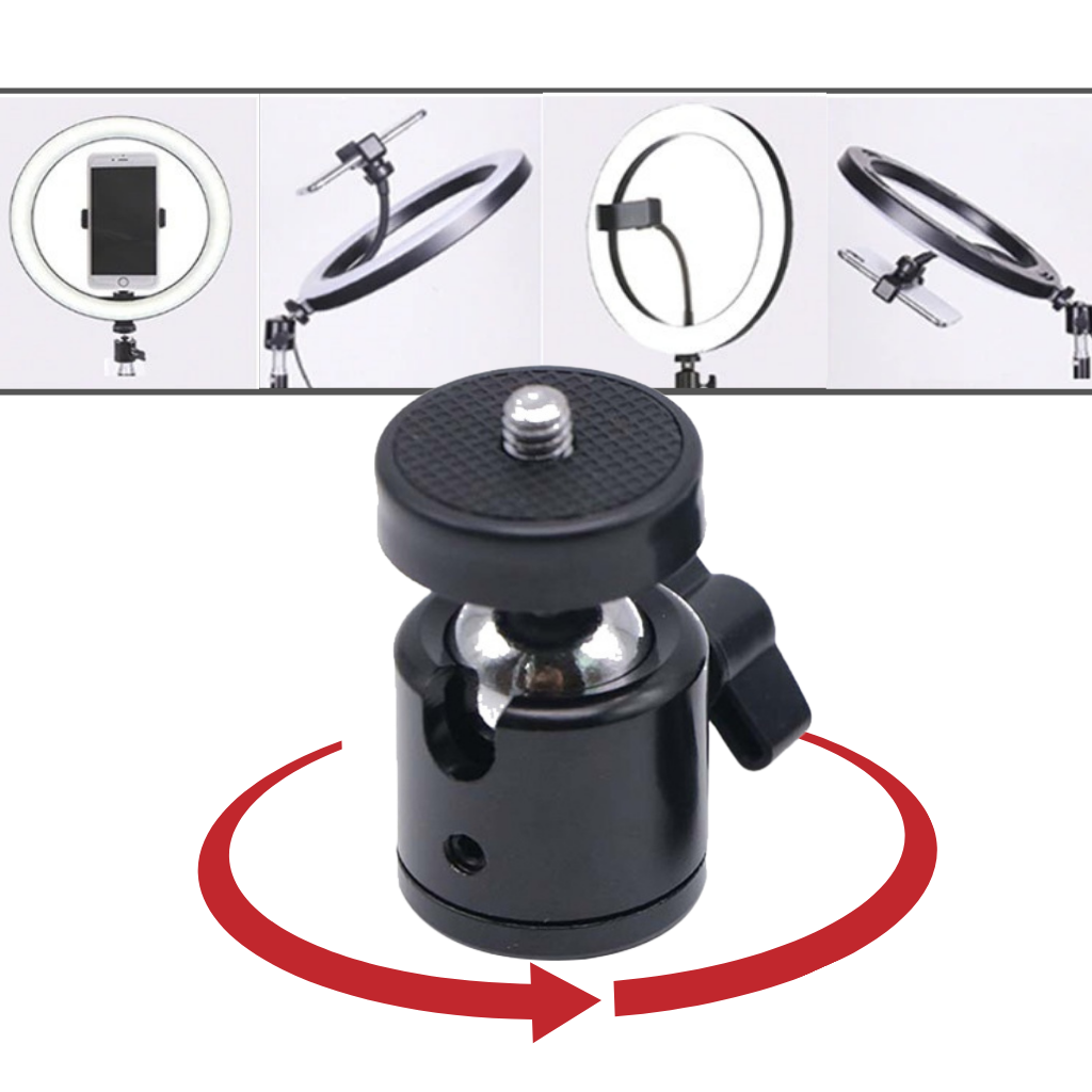 16 cm LED ringlys med stativ - Ozerty