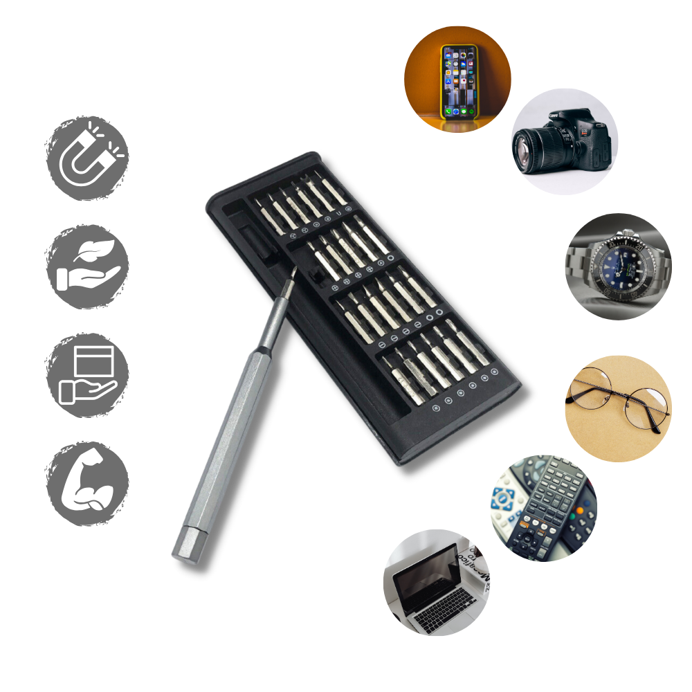 24-i-1 presisjon skrutrekker-sett
- Ozerty