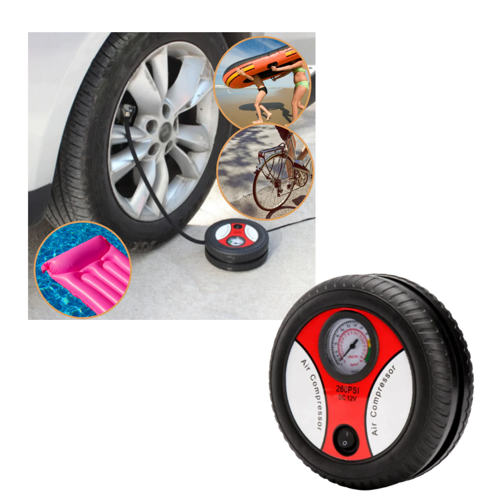 Bærbar luftkompressor for bildekk - Ozerty