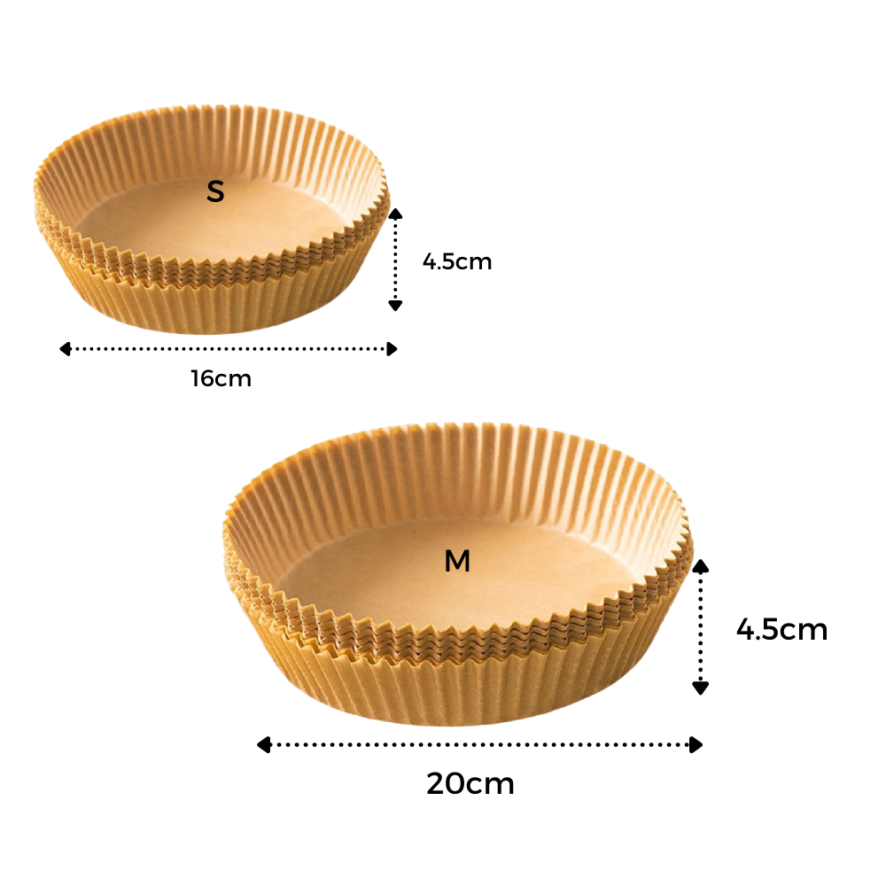 Pakke med Air Fryer engangspapir - Ozerty