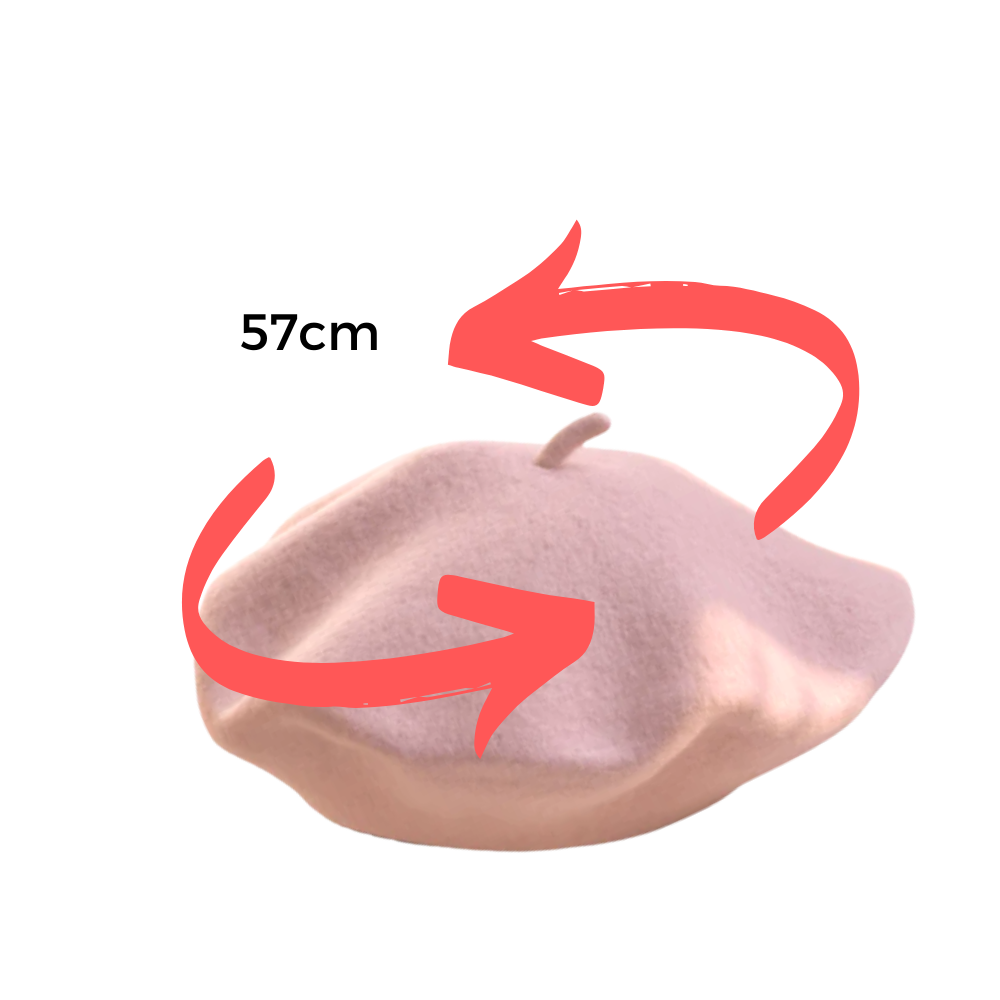 Klassisk beret i ull for kvinner - Ozerty