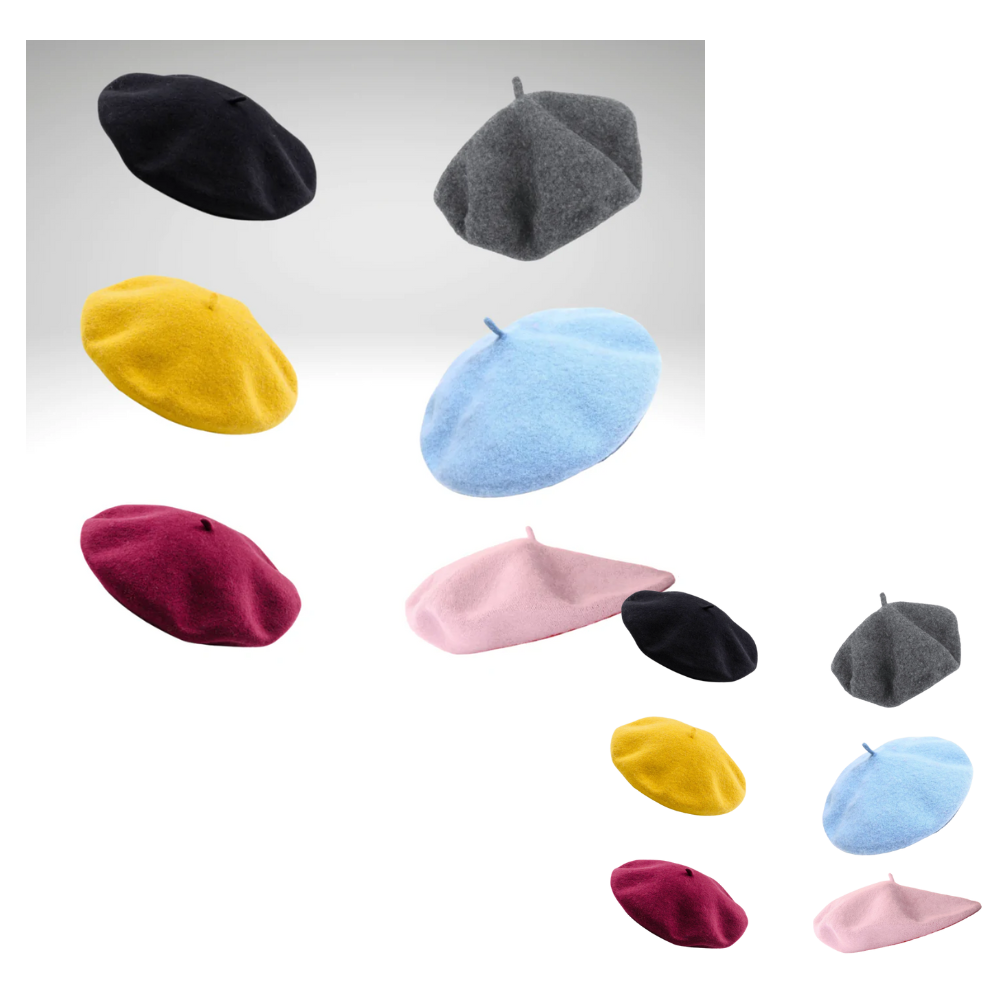 Klassisk beret i ull for kvinner - Ozerty