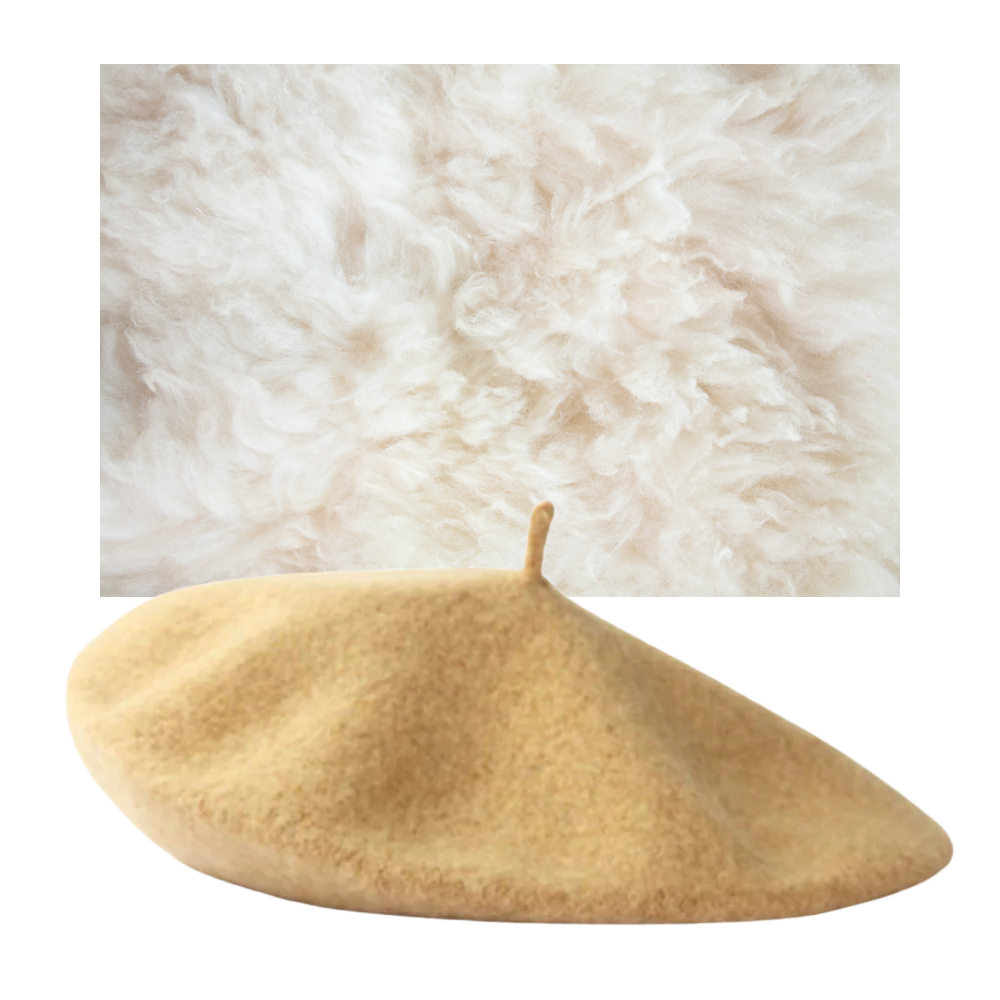 Klassisk beret i ull for kvinner - Ozerty