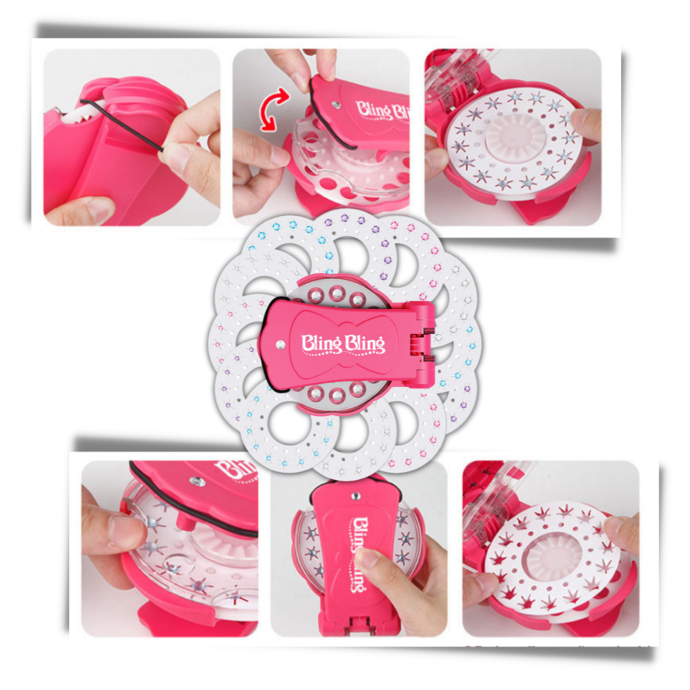 Diamant stiftesett for hår og klær - Ozerty