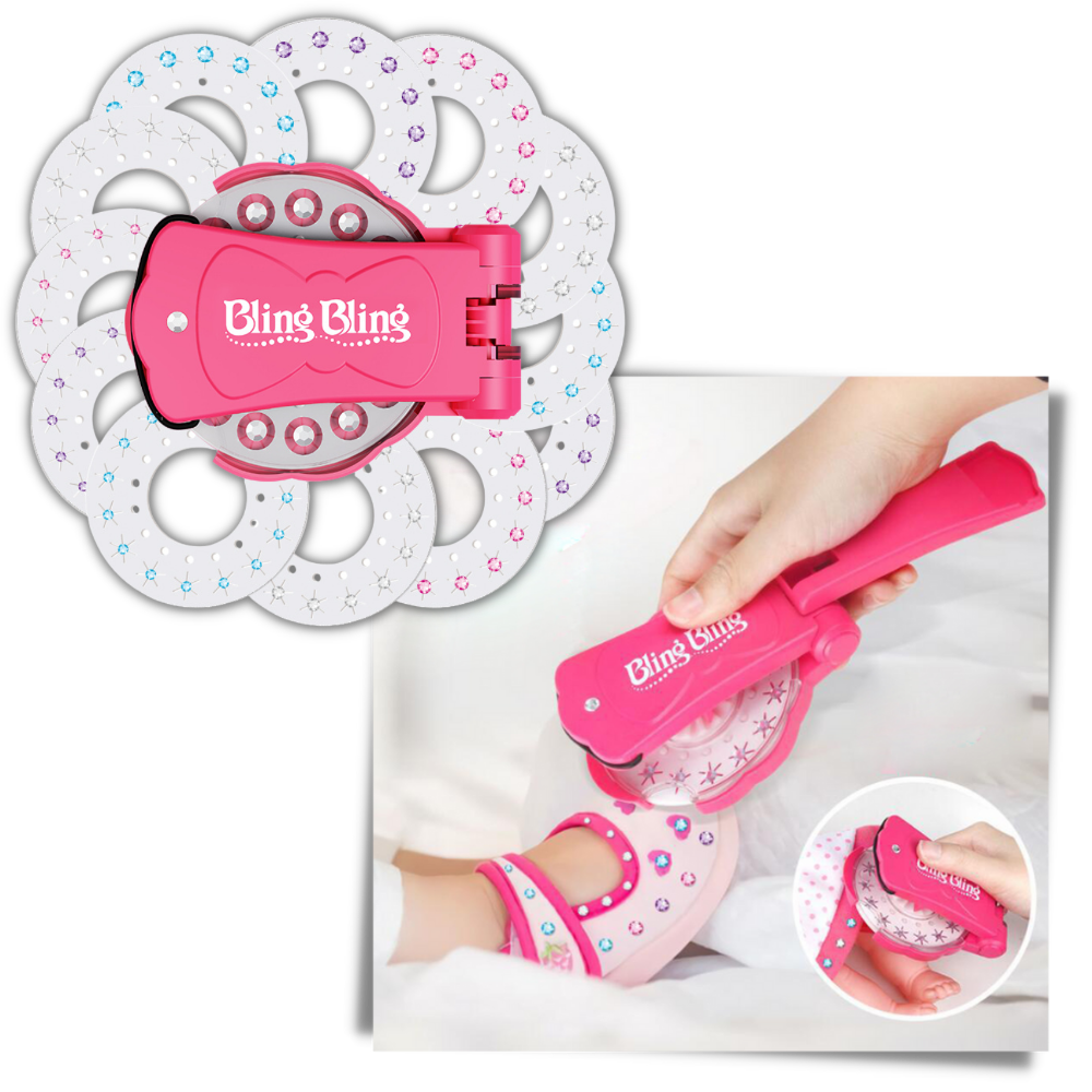 Diamant stiftesett for hår og klær - Ozerty