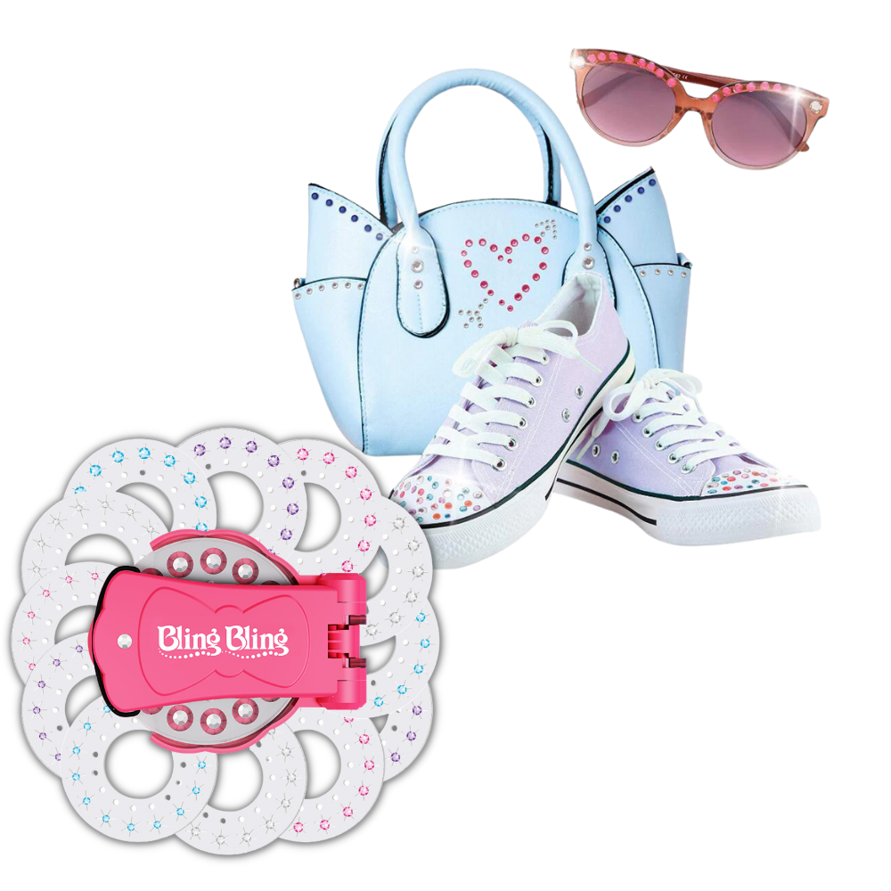 Diamant stiftesett for hår og klær - Ozerty