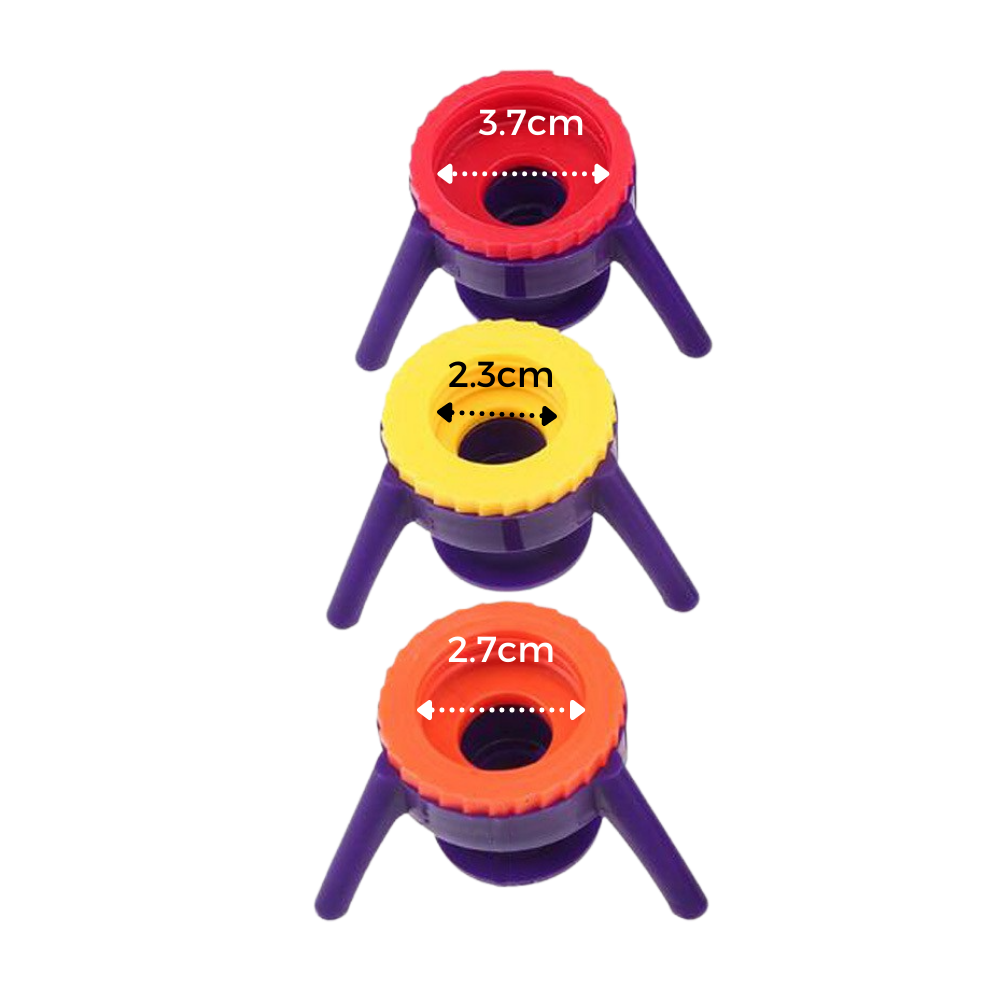 Pakke med 6 allsidige flaskeholdere - Ozerty