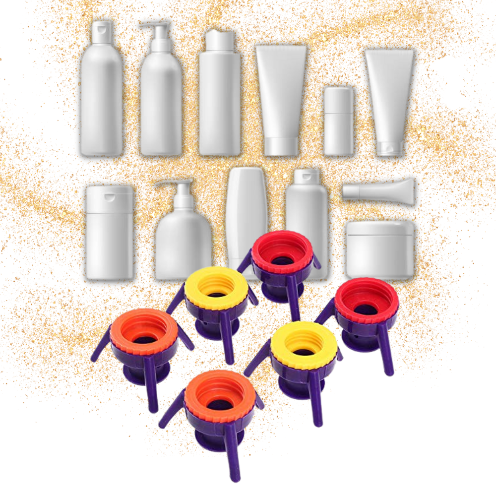 Pakke med 6 allsidige flaskeholdere - Ozerty