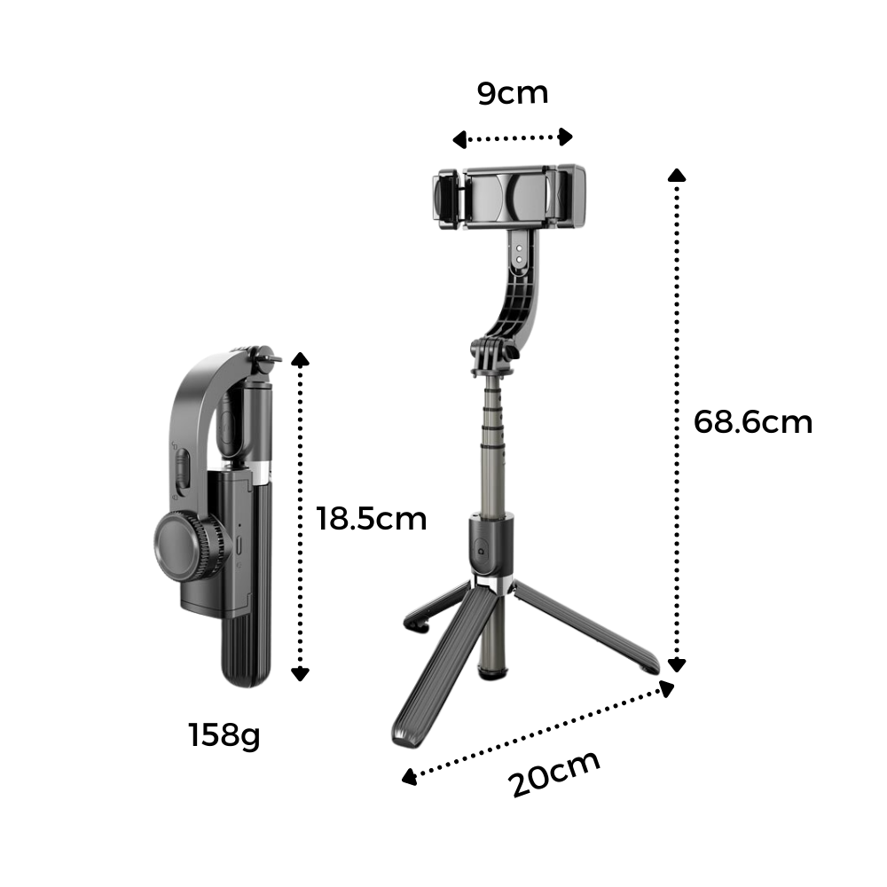3-i-1 Gimbal-telefonstabilisator  - Ozerty