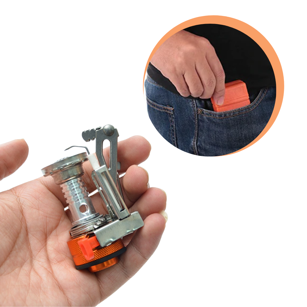 Mini bærbar camping gassbrenner - Ozerty