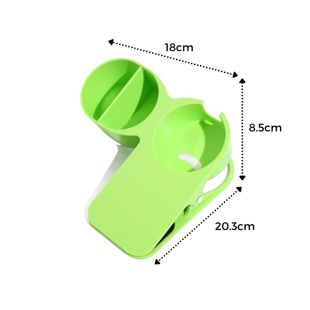 Clip-On dobbel koppholder - Ozerty