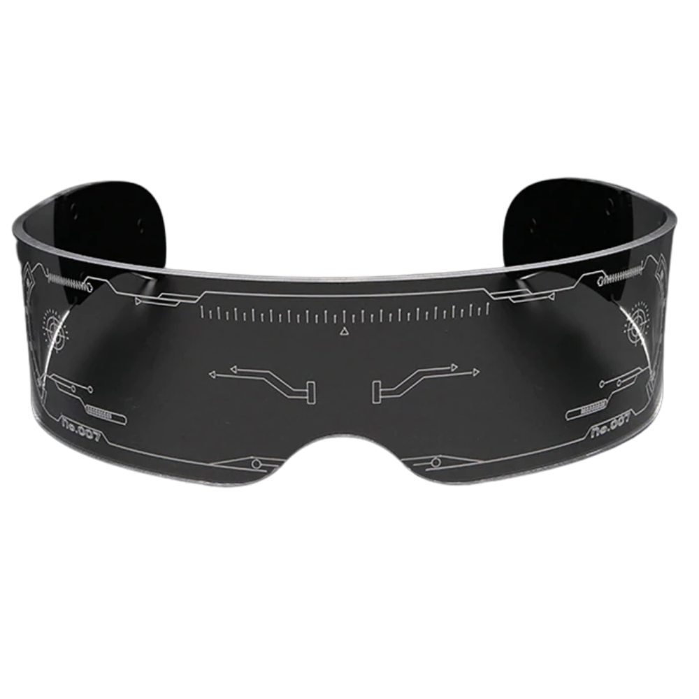 Lysende briller med fargerike LED-lys - Ozerty