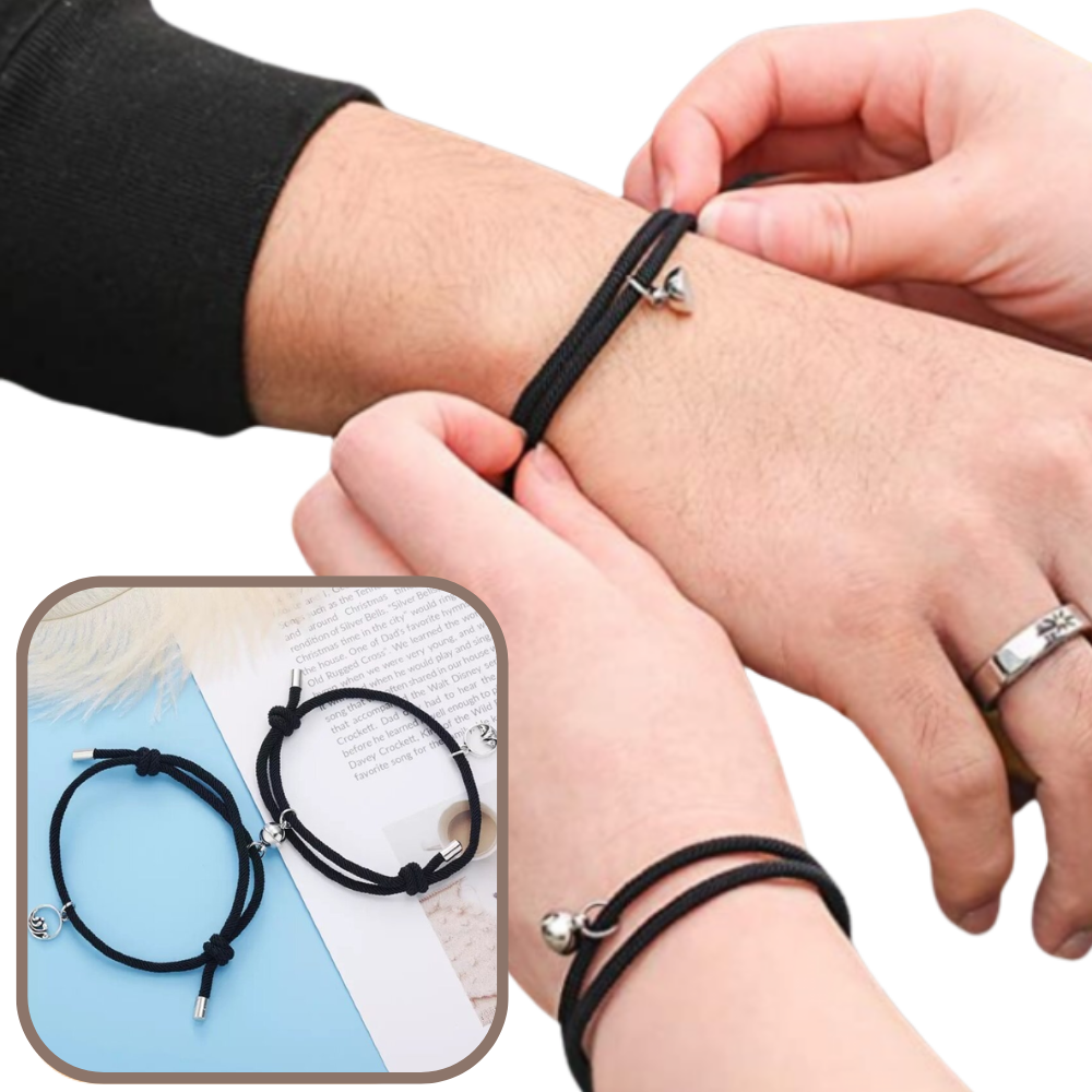 Sett med 2 magnetiske armbånd for par - Ozerty