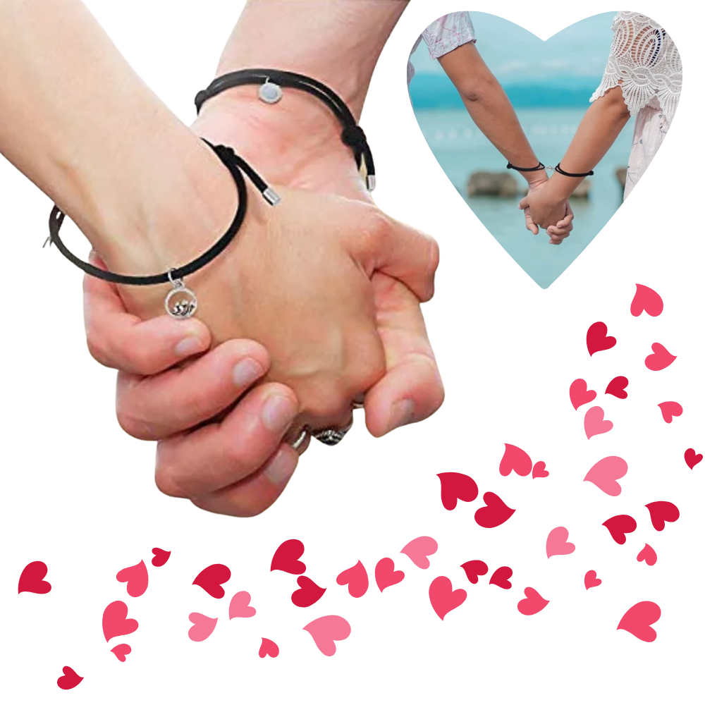 Sett med 2 magnetiske armbånd for par - Ozerty