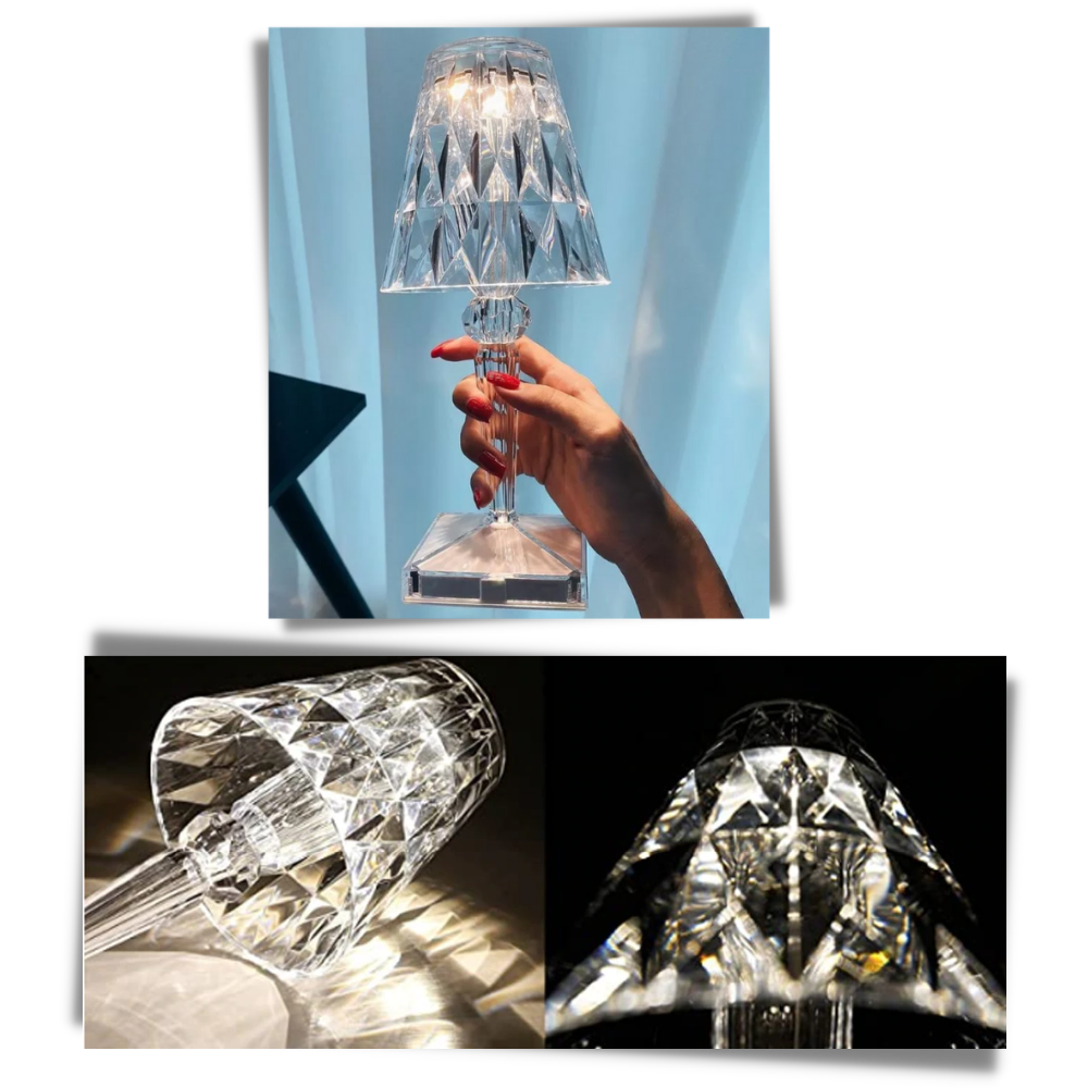 Skrivebordslampe i akrylkrystall - Ozerty