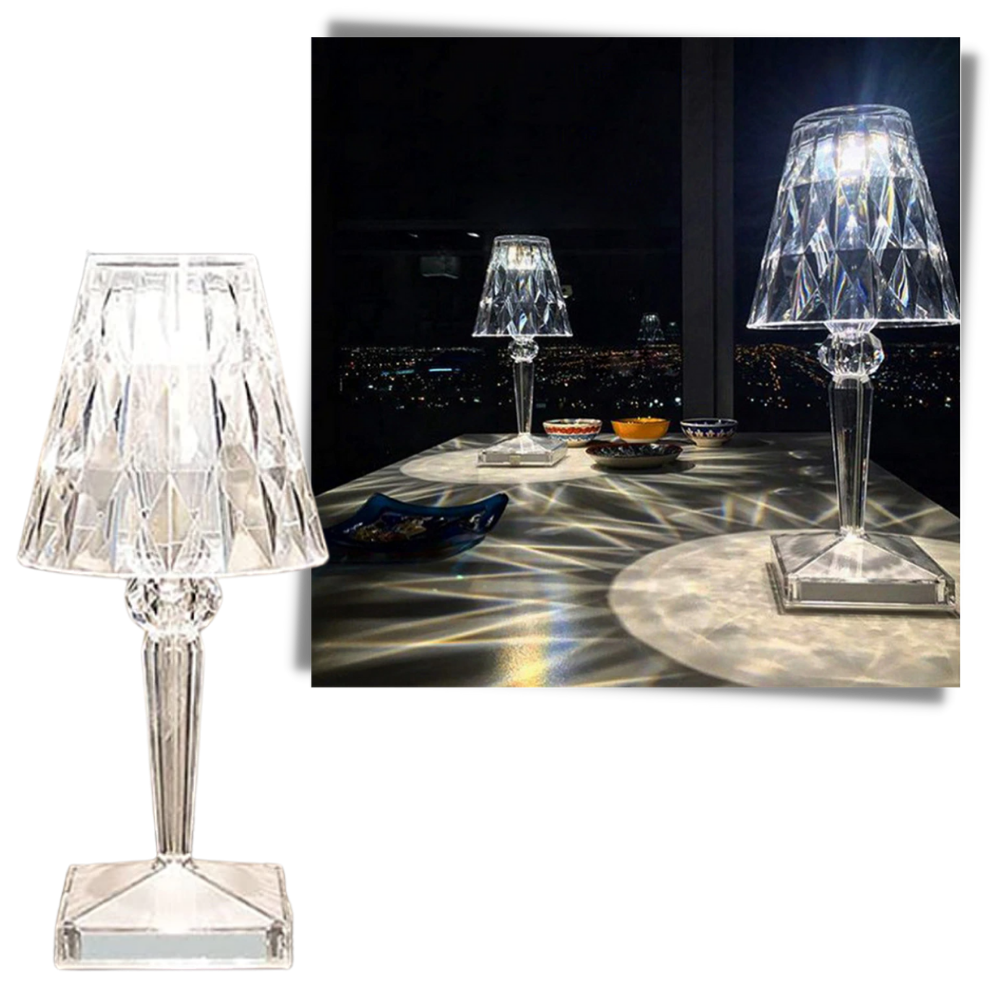 Skrivebordslampe i akrylkrystall - Ozerty
