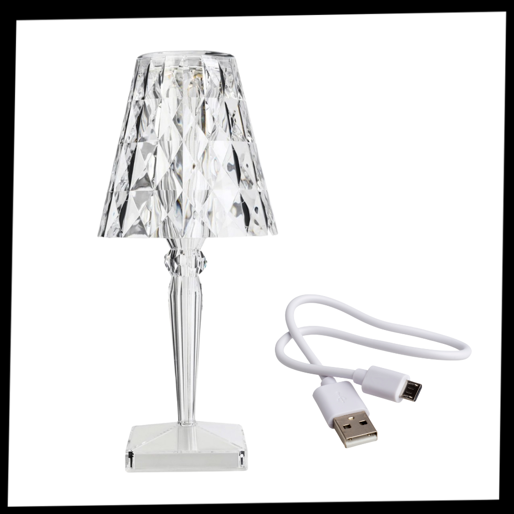Skrivebordslampe i akrylkrystall - Ozerty