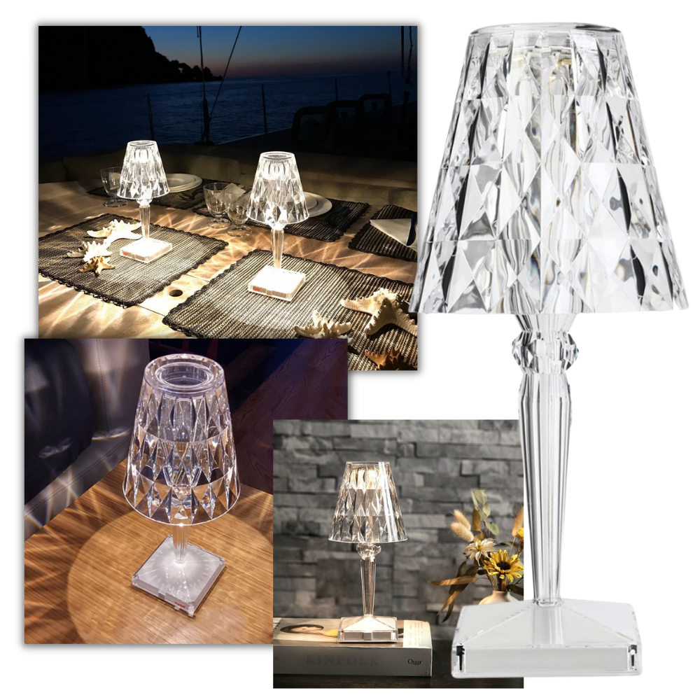 Skrivebordslampe i akrylkrystall - Ozerty